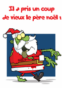 Père Noël en mode zombie hilarant